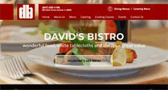 Desktop Screenshot of davidsbistro.com